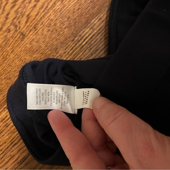 J JILL ~ Women’s Wearever Collection Navy Blue Wide Leg Cropped Pants - Picture 7 of 10